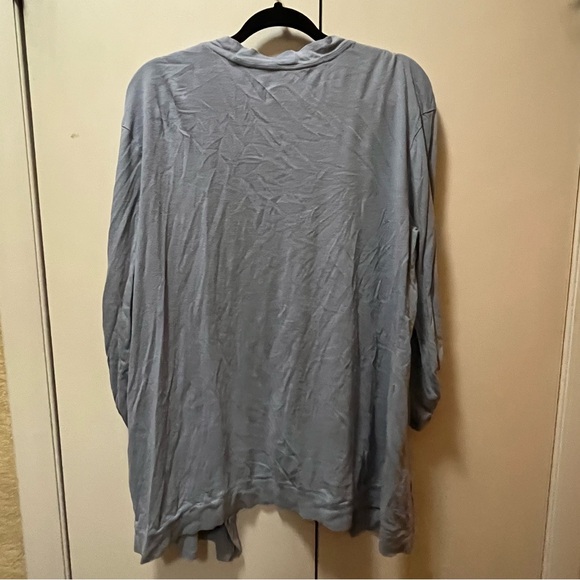 Old Navy Blue Button Down Cardigan with Roll Up Sleeves - Picture 6 of 6